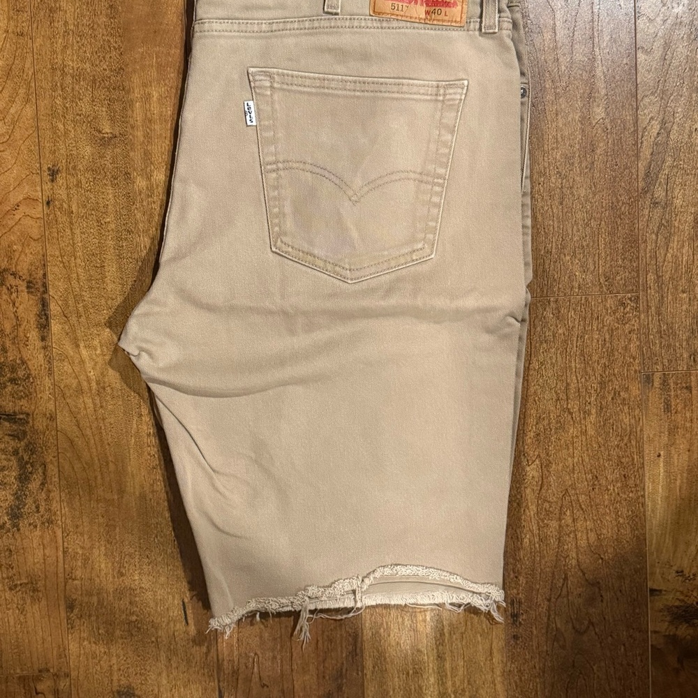 Levi's Beige Jean Shorts for Men